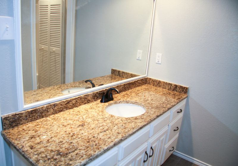 Bathroom Vanity with Custom Granite